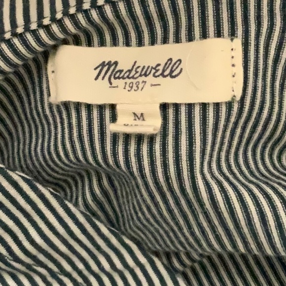 𝅺madewell striped blouse. Size M - Picture 5 of 6